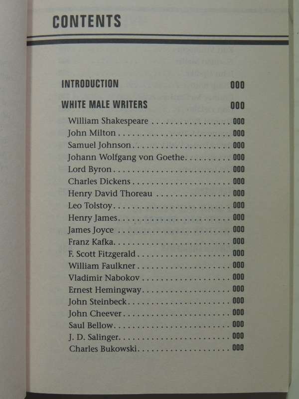 The White Man's Guide To White Male Writers Of The Western Canon - Dana Schwartz