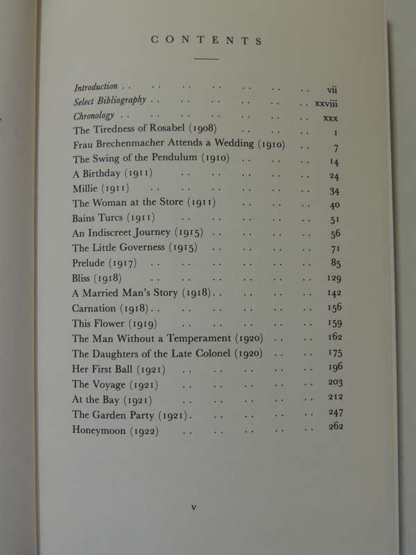 The Garden Party and Other Stories, No 183   - Katherine Mansfield    Everyman's Library