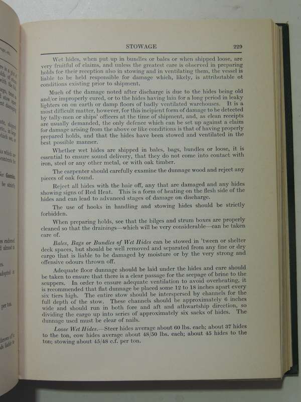 Stowage the Properties and Stowage of CargoesCapt. R.E. Thomas