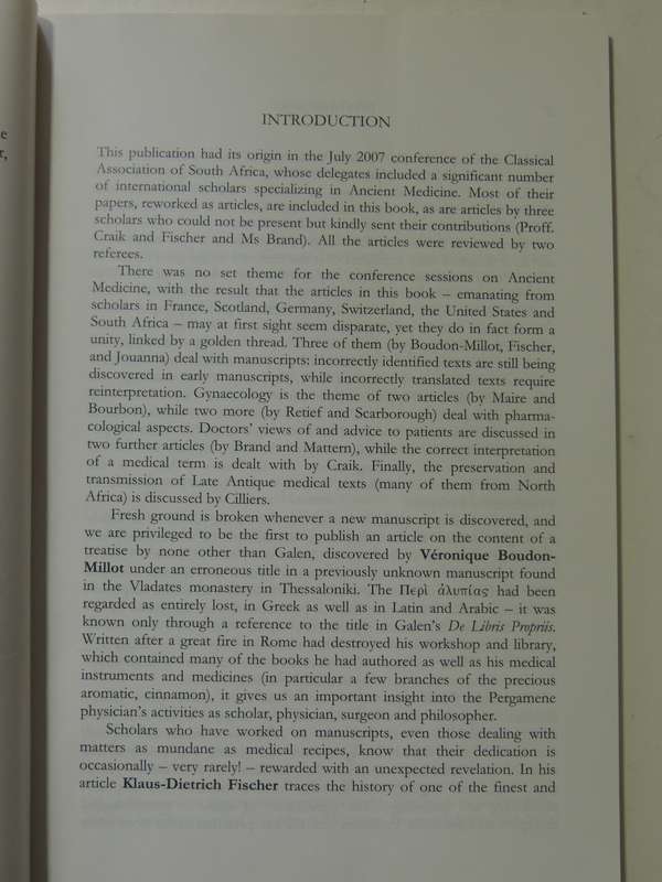 Asklepios: Studies On Ancient Medicine (Acta Classica Supplementum II)ed Louise Cilliers