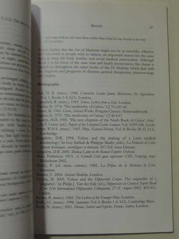 Asklepios: Studies On Ancient Medicine (Acta Classica Supplementum II)ed Louise Cilliers