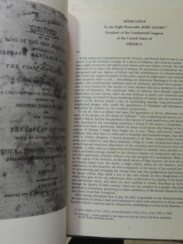 Port Elizabeth Series No. 6: The Loss of the Ship Hercules: 16th June, 1796 - ed A. Porter