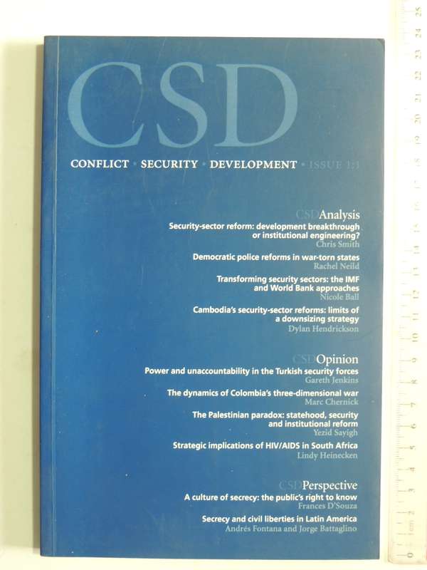 Journal Of Conflict, Security & Development