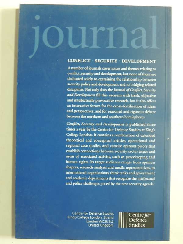 Journal Of Conflict, Security & Development