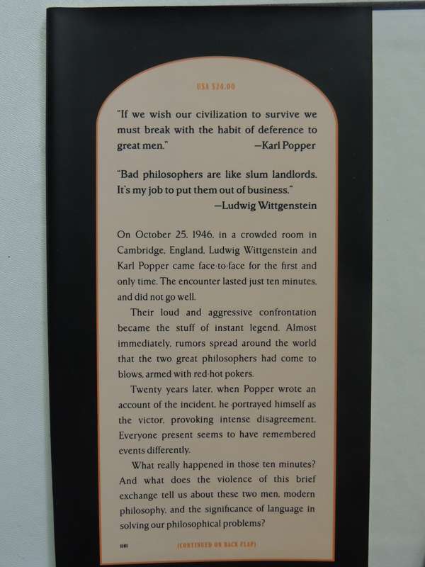 Wittgenstein's Poker: The Story Of A Ten-Minute Argument Between Two Great Philosophers David Edmond