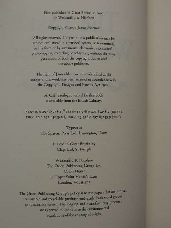 The Last Witchfinder - James Morrow
