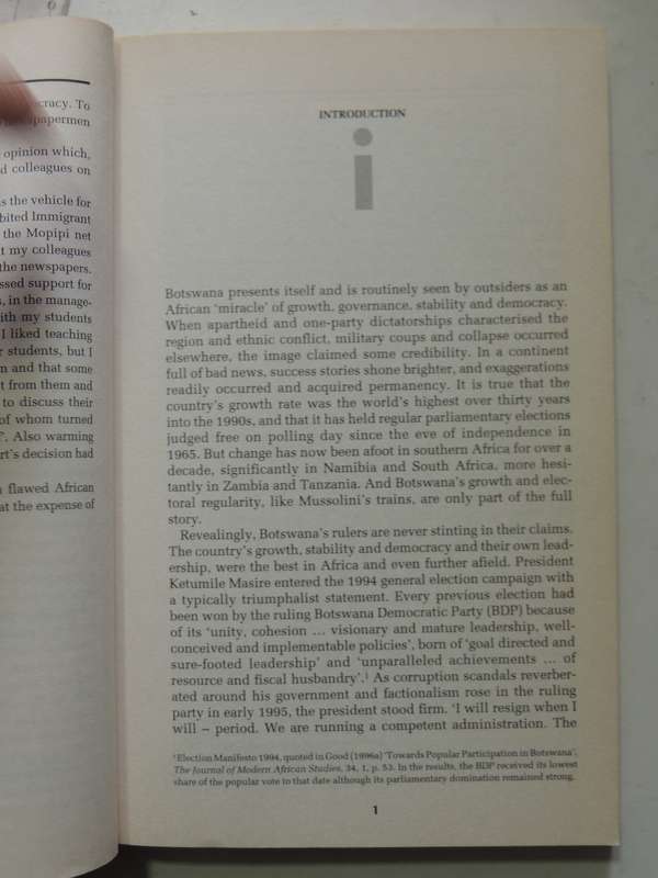 Diamonds, Dispossession And Democracy In Botswana - Kenneth Good