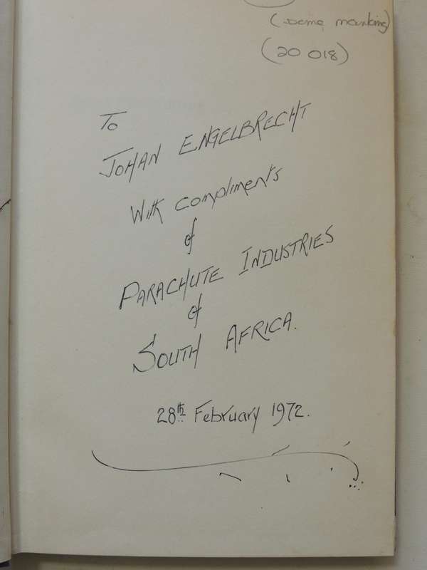 Sport Parachuting (1971) - Charles Shea-Simonds    SOME MARKING