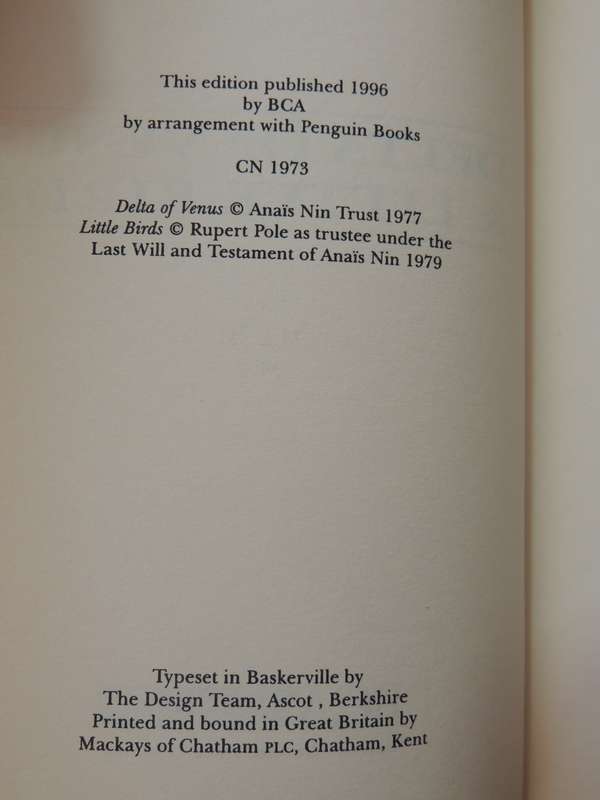 Delta of Venus & Little Birds - Anais  Nin