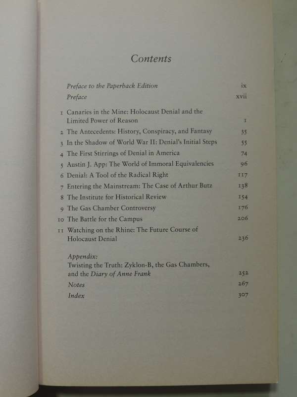 Denying The Holocaust: The Growing Assault On Truth And Memory - Deborah Lipstadt