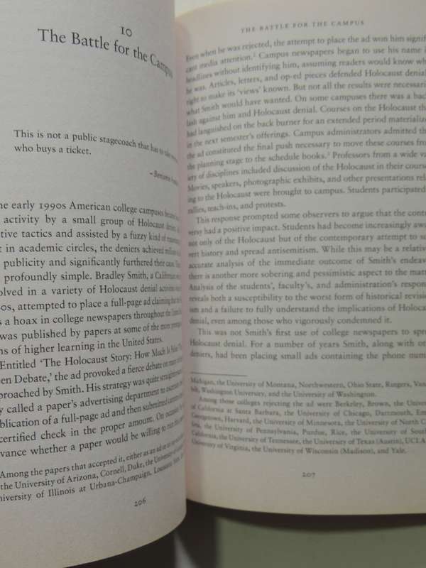 Denying The Holocaust: The Growing Assault On Truth And Memory - Deborah Lipstadt