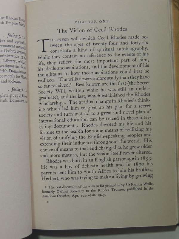 The Vision Of Cecil Rhodes:Review Of The First 40 Years Of The American Scholarships Frank Aydelotte
