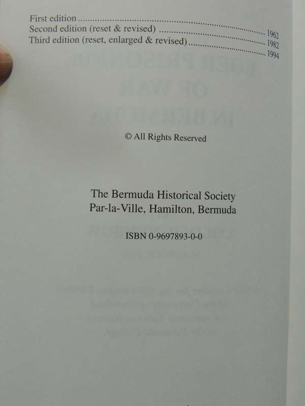 Boer Prisoners Of War In Bermuda (3rd Revised Edition) - Colin Benbow