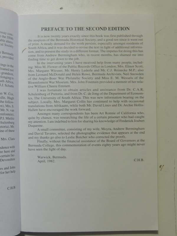 Boer Prisoners Of War In Bermuda (3rd Revised Edition) - Colin Benbow