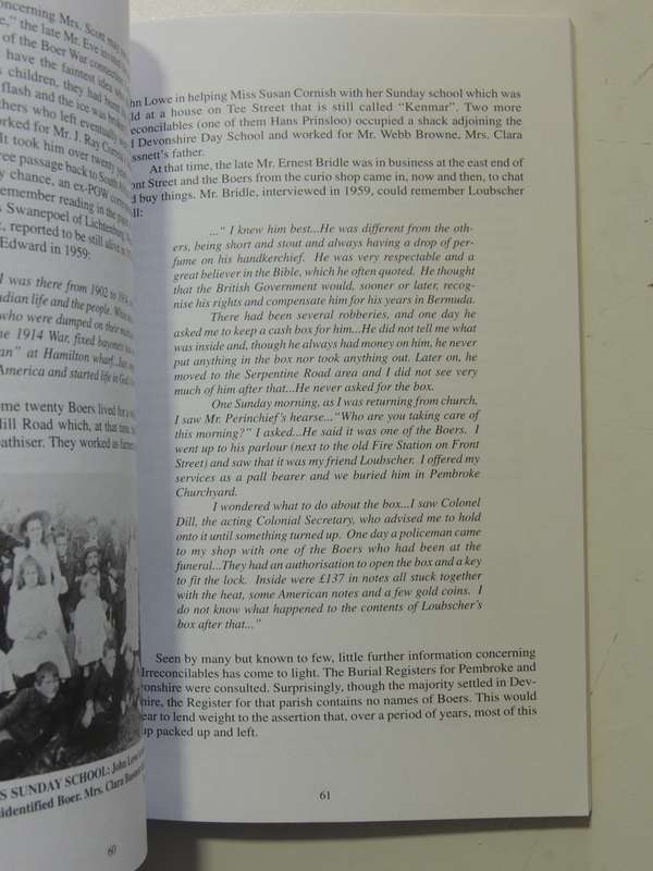 Boer Prisoners Of War In Bermuda (3rd Revised Edition) - Colin Benbow