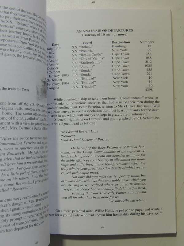 Boer Prisoners Of War In Bermuda (3rd Revised Edition) - Colin Benbow