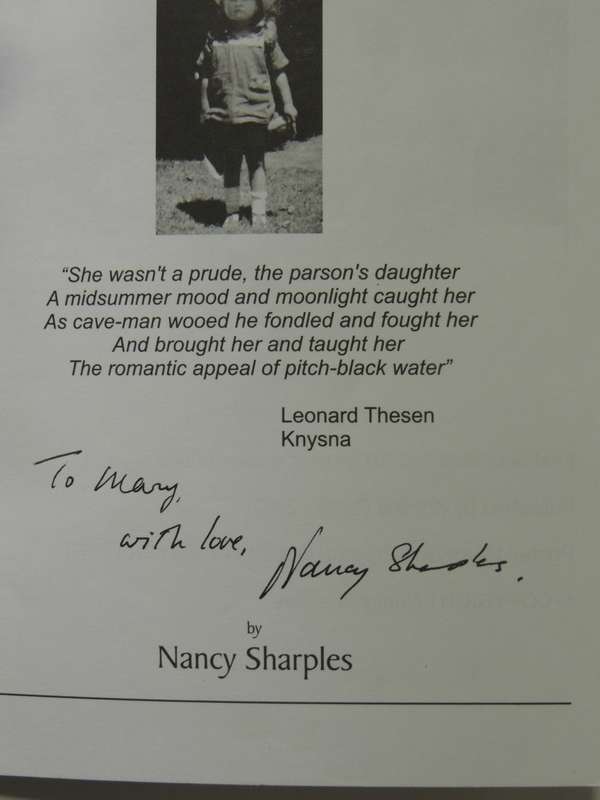 She Wasn't A Prude: Memoirs Of A Parsons Daughter - Nancy Sharples   Inscribed Ltd Edition - 500