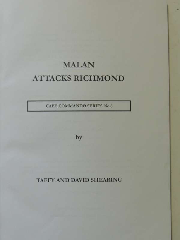 Malan Attacks Richmond - Taffy & David Shearing