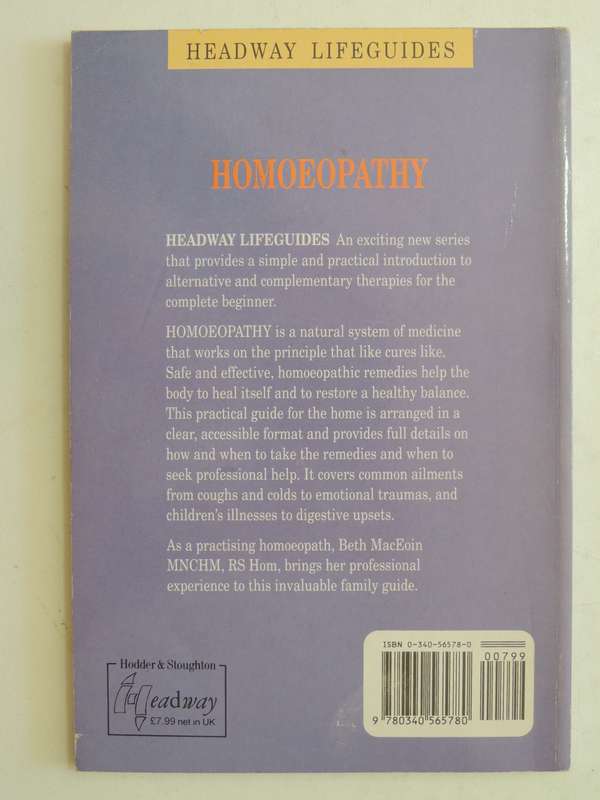Headway Lifeguides: Homoeopathy - Beth MacEoin