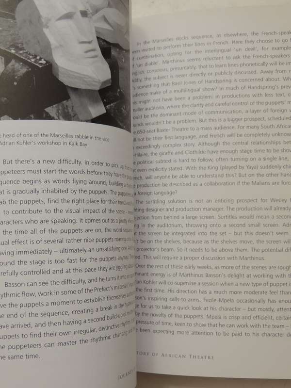 Journey Of The Tall Horse: A Story Of African Theatre - Mervyn Millar