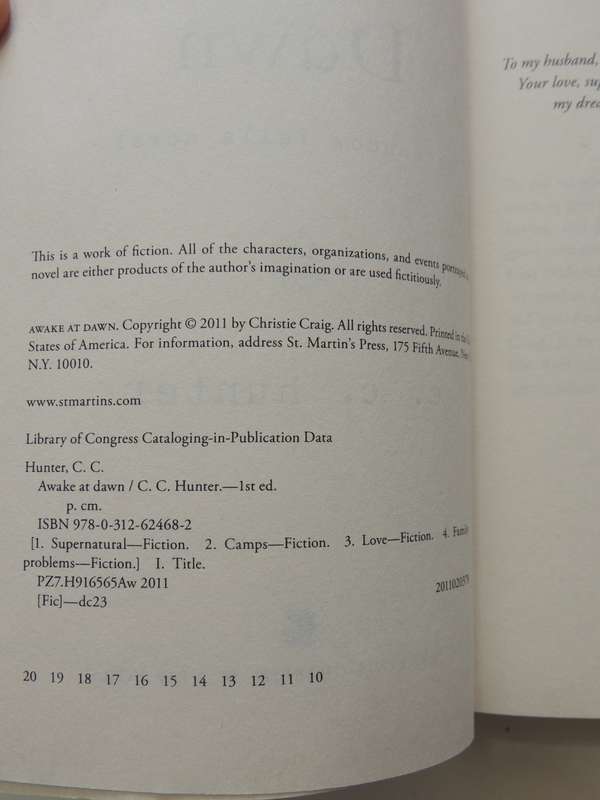 Awake At DawnC.C. Hunter