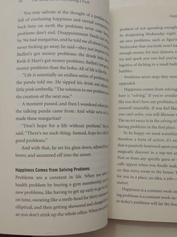 The Subtle Art Of Not Giving A F*ck: A Counterintuitive Approach To Living A Good Lie - Mark Manson