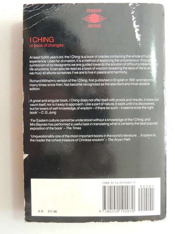 I Ching Or Book Of Changes (Richard Wilhelm Translation)- trans. Into English Cary F. Baynes