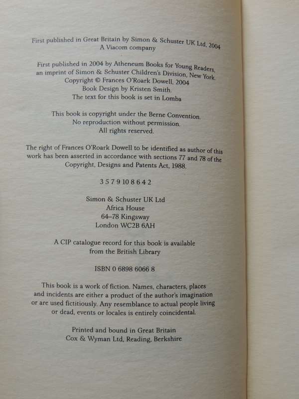 The Secret Language Of Girls   - Frances O'Roark Dowell