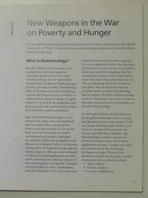 Modifying Africa:Biotechnology Can Benefit The Poor & Hungry, Case Study From Kenya Florence Wambugu