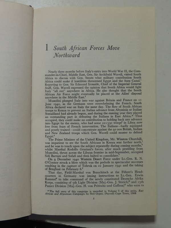 War In The Desert: South African Forces World War II (Volume III) SignedNeil Orpen