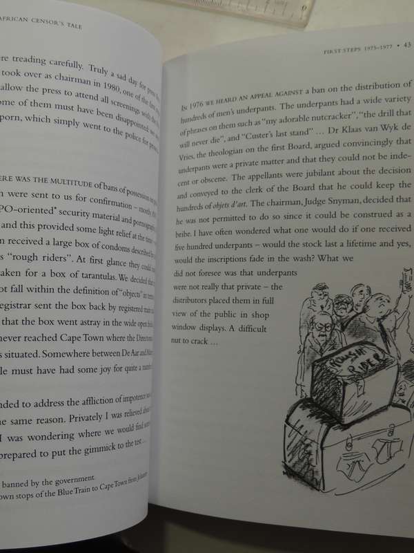 A South African Censor's Tale - Kobus Van Rooyen   Inscribed