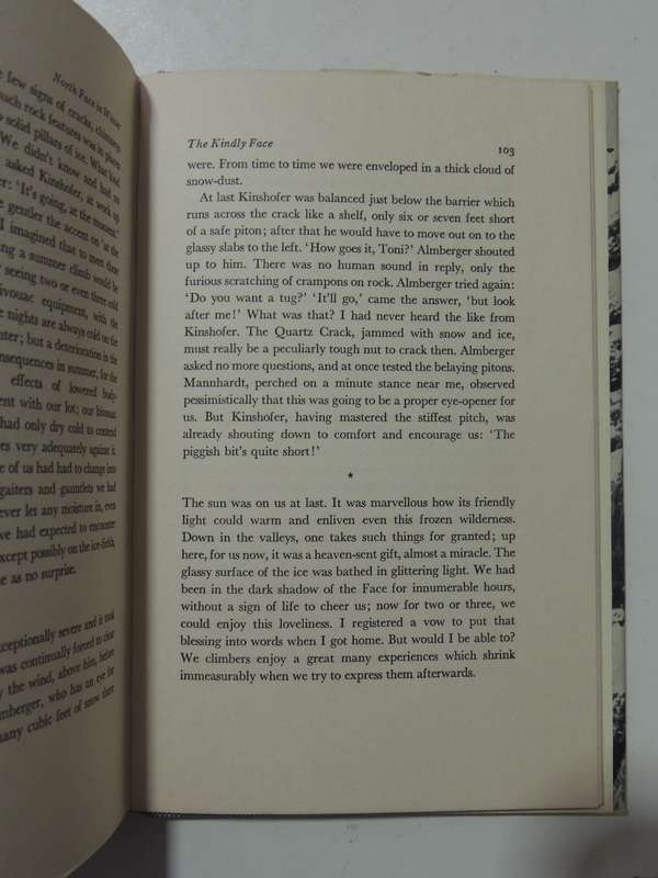 North Face In Winter - Toni Hiebeler   1st UK Edition 1961