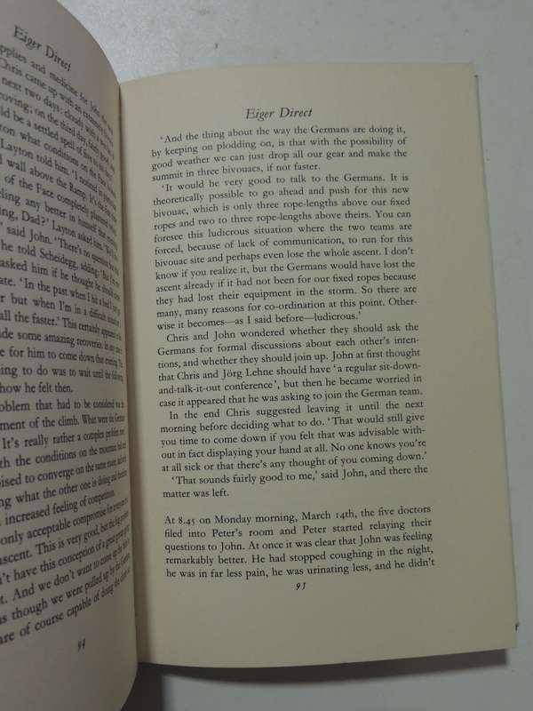 Eiger Direct - Peter Gillman & Douglas Haston  First edition 1966