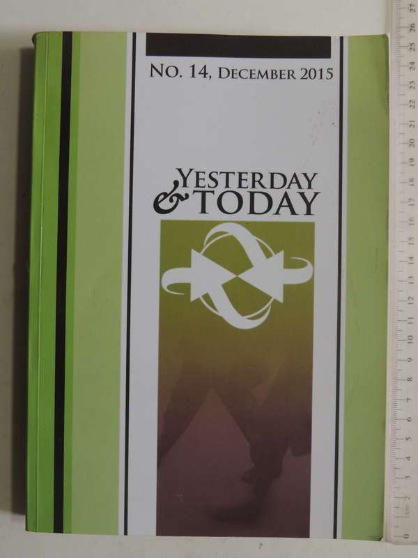 Yesterday & Today  No. 14, December 2015
