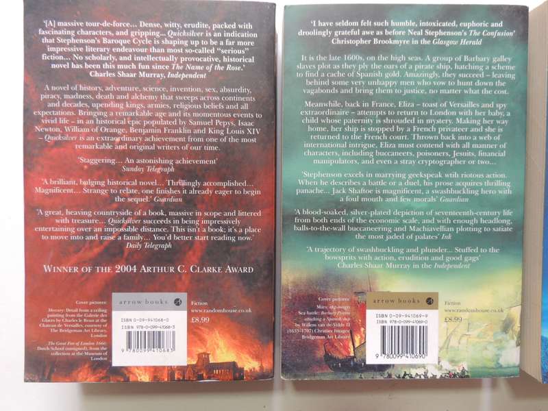 The Baroque Cycle, 3 Vol Set, Quicksilver, Confusion, System of the World - Neal Stephenson