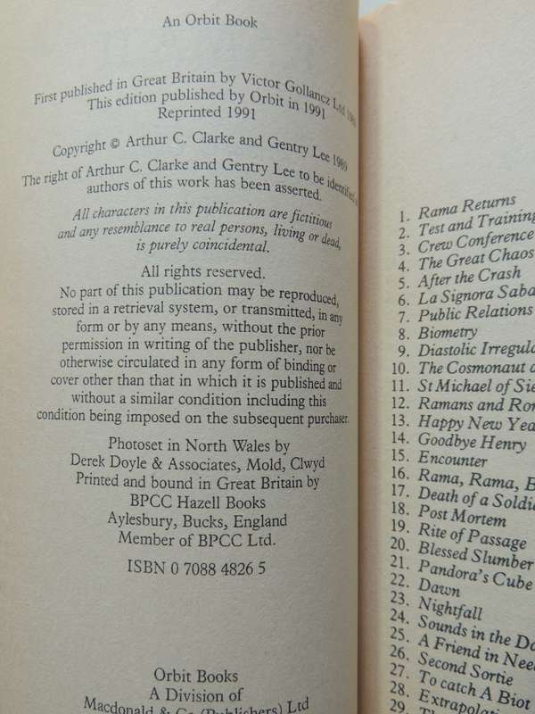 RAMA II - Arthur C Clarke, Gentry Lee