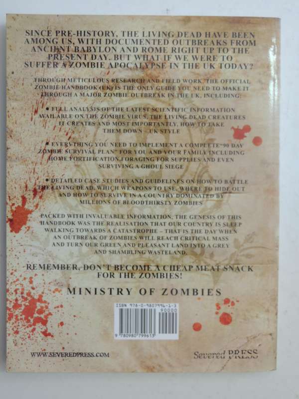Ministry of Zombies - The Official Zombie Handbook (UK) - Saen T Page