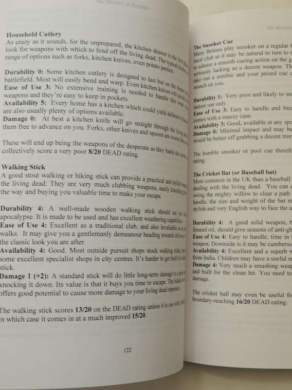 Ministry of Zombies - The Official Zombie Handbook (UK) - Saen T Page