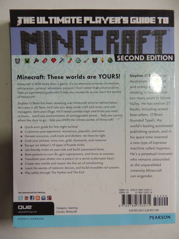 Tye Ultimate Player's Guide to MINECRAFT 2nd Ed - Stephen O'Brien