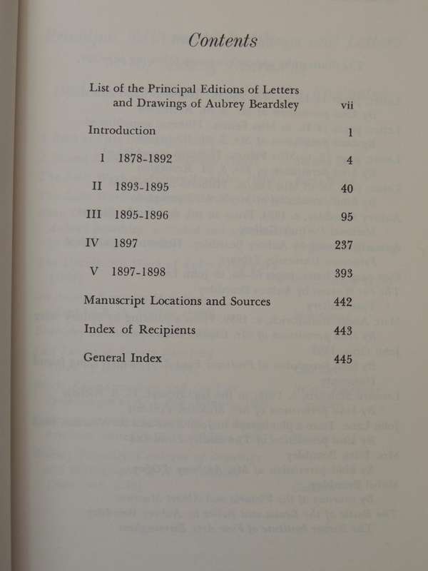 The Letters of Aubrey Beardsley - Henry Maas, JL Duncan