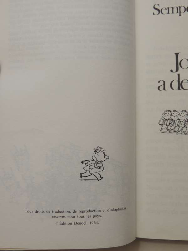 Joachim A Des Ennuis - Sempe & Goscinny     (French)