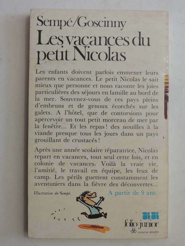 Les Vacances Du Petit Nicolas - Sempe & Goscinny     (French)