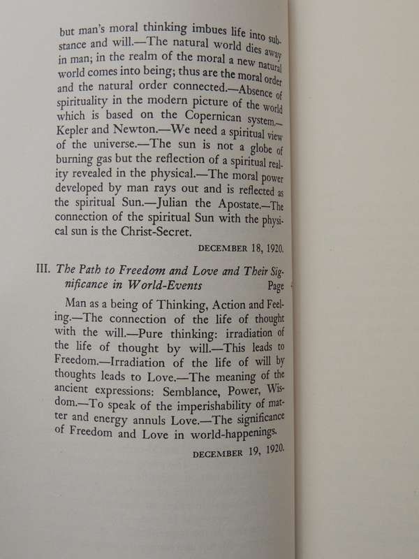 The Bridge Between Universal Sprirituality and the Physical Constitution of Man- Rudolf Steiner