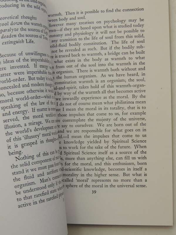 The Bridge Between Universal Sprirituality and the Physical Constitution of Man- Rudolf Steiner