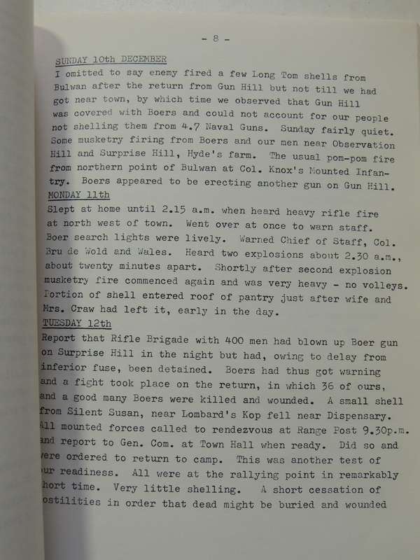 Diary Of The Siege Of Ladysmith 6 Vols: The Ladysmith Historical Society - various