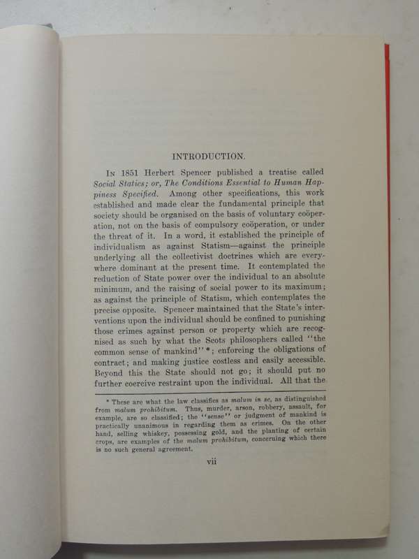 The Man Versus The State: A Classic Statement Of The Case For Individual Liberty - A Theme Revived I