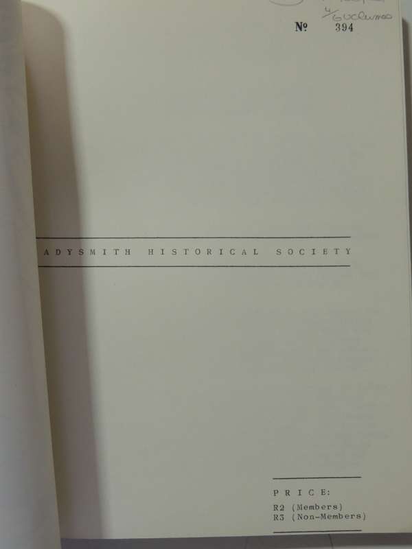 Diary Of The Siege Of Ladysmith 6 Vols: The Ladysmith Historical Society - various