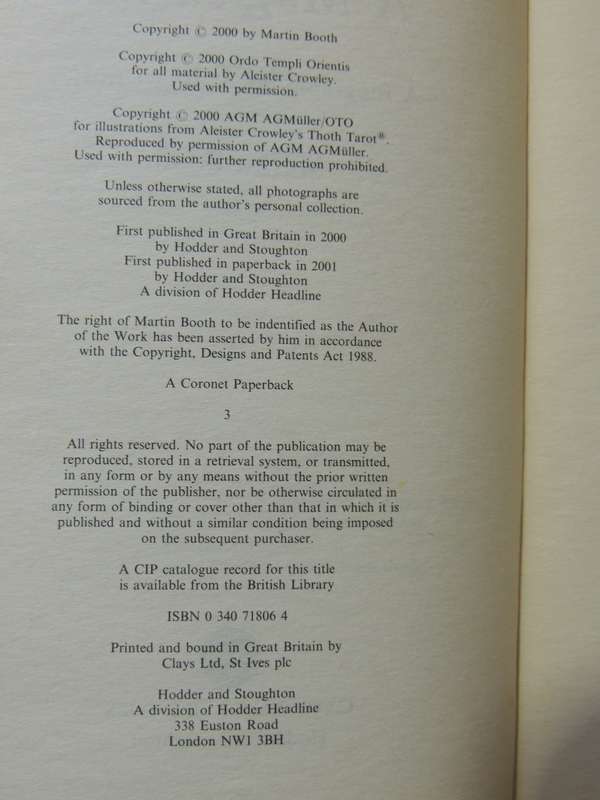 A Magik Life: A Biography Of Aleister Crowley - Martin Booth