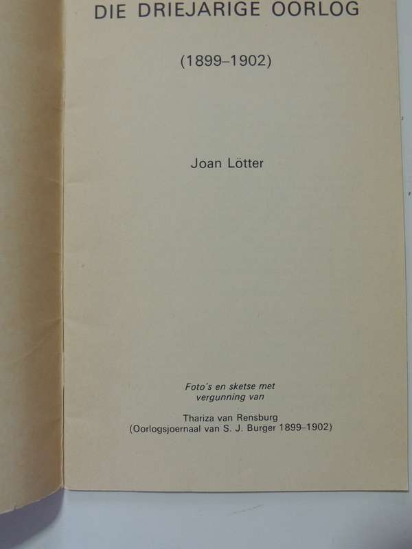 Die Driejarige Oorlog - J. Lotter
