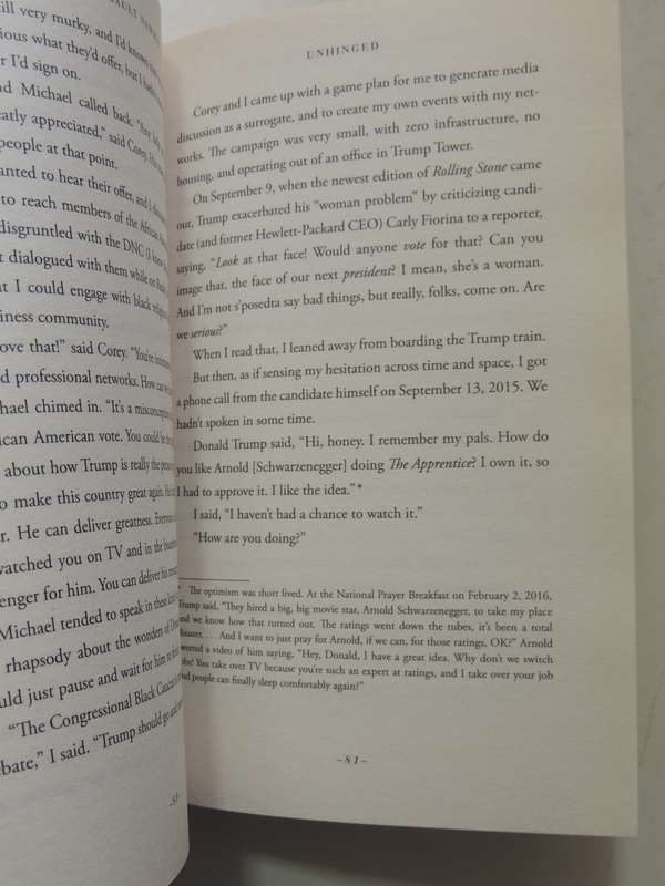 Unhinged: An Insider's Account Of The Trump White House - Omarosa Manigault Newman